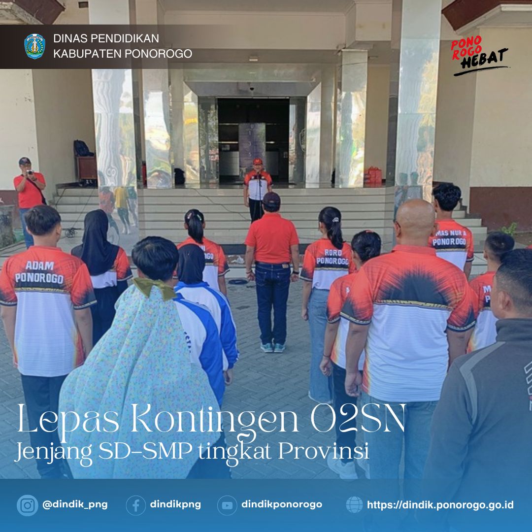 Kadindik Lepas Kontingen Ponorogo, Siap Berlaga di O2SN Provinsi Jatim 2024