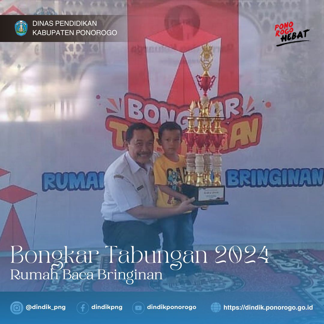 Kadindik Apresiasi Puncak Acara Bongkar Tabungan 2024 di Rumah Baca Bringinan, Balong Kabupaten Ponorogo