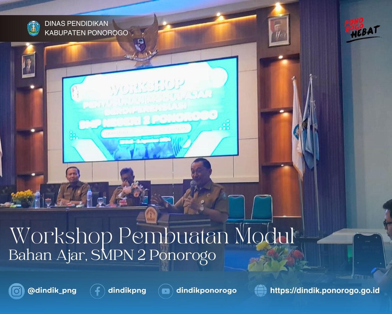 Kadindik Ponorogo Buka Workshop Pembuatan Modul Bahan Ajar Pembelajaran Yang Berdiferensiasi