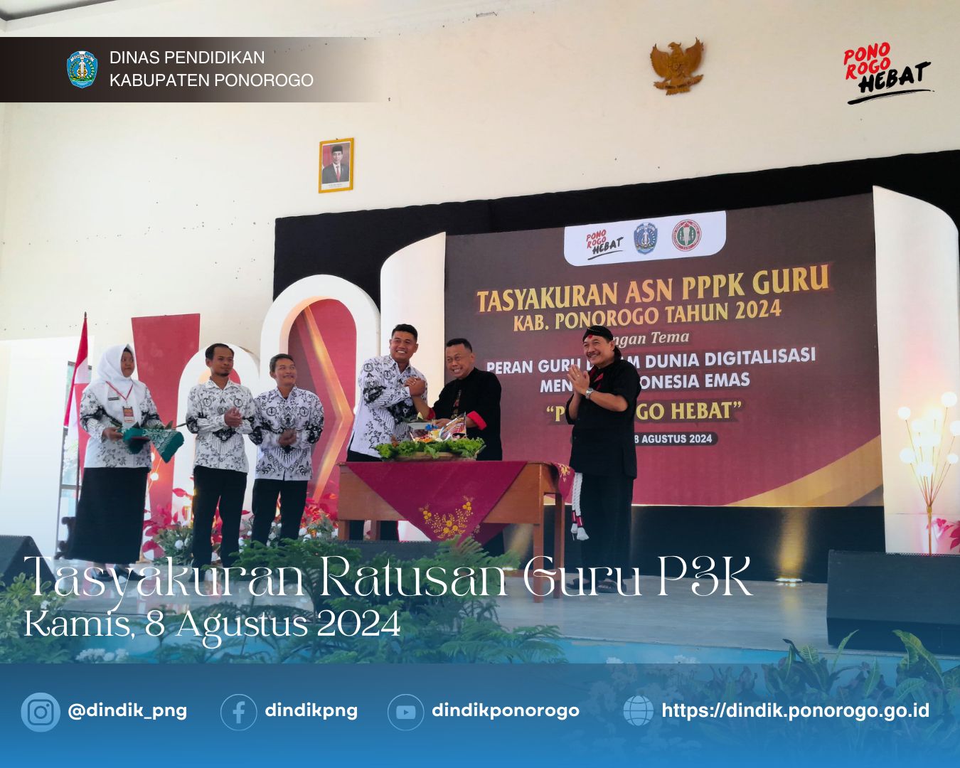 Bupati Ponorogo Apresiasi Karnaval Budaya Bhineka Tunggal Ika, IGTKI PGRI Kecamatan Ponorogo