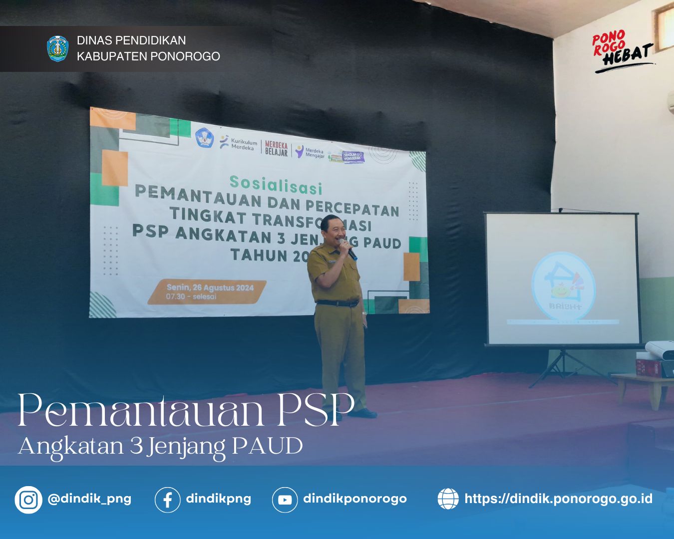 Buka Sosialisasi PSP Jenjang PAUD, Kadindik Ponorogo Minta Sekolah Penggerak Terus Berinovasi