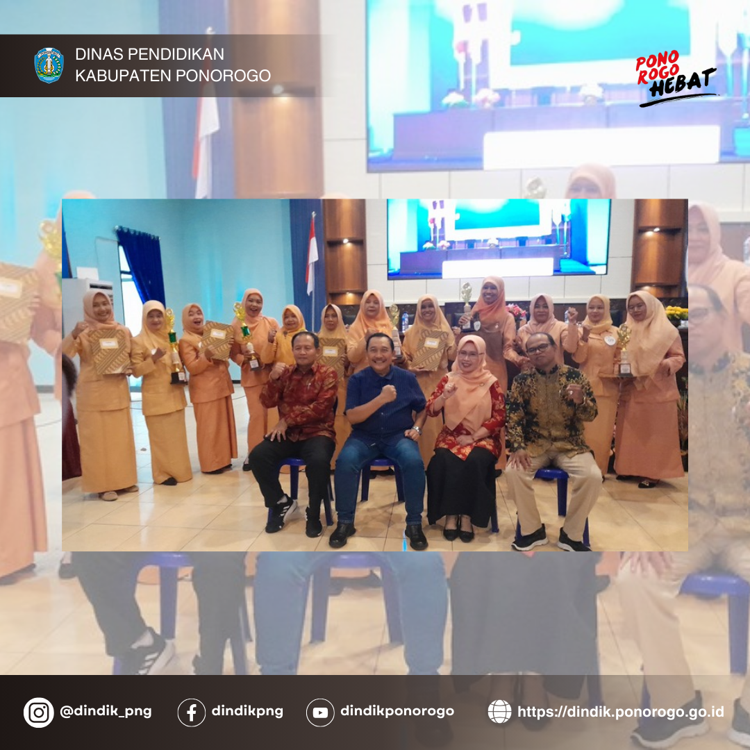 Peringati HUT DWP ke-25 dan Hari Ibu 2024, Dharma Wanita Dinas Pendidikan Ponorogo Gelar Lomba Kreasi Nasi Tumpeng