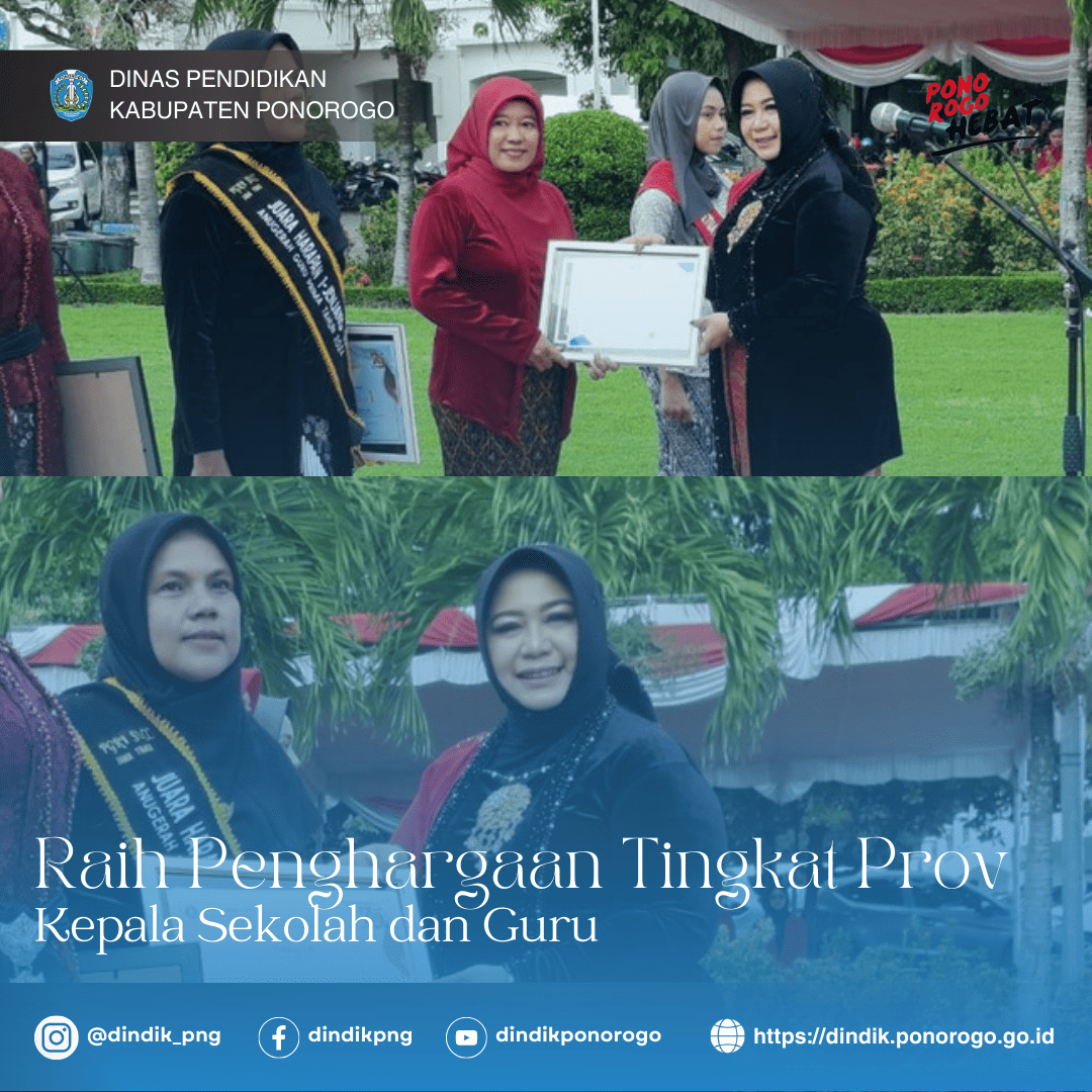 Peringatan Hari Ibu, Kepala Sekolah dan Guru di Ponorogo Raih Penghargaan Tingkat Provinsi