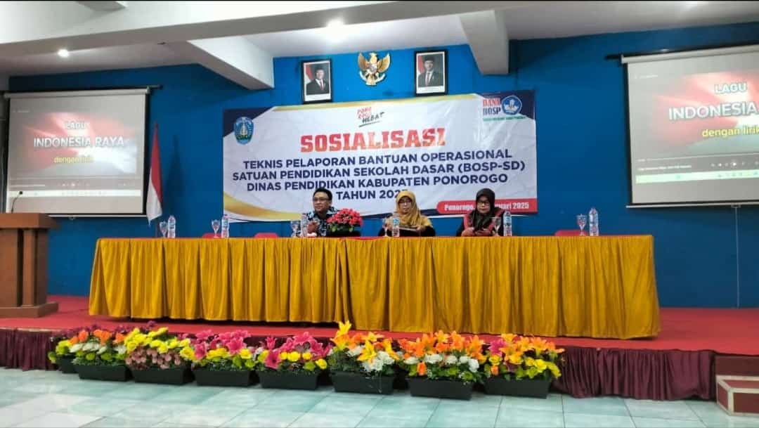 Pahamkan Pengelolaan Teknis Dana BOSP-SD, Dindik Ponorogo Laksanakan Sosialisasi 2025