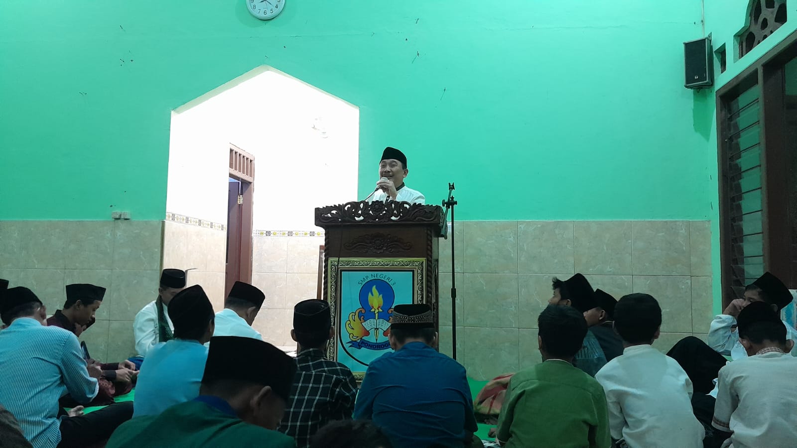 Safari Ramadhan Kadindik di SMPN 3 Ponorogo, Berikan Tausiyah Bagi Peserta Didik