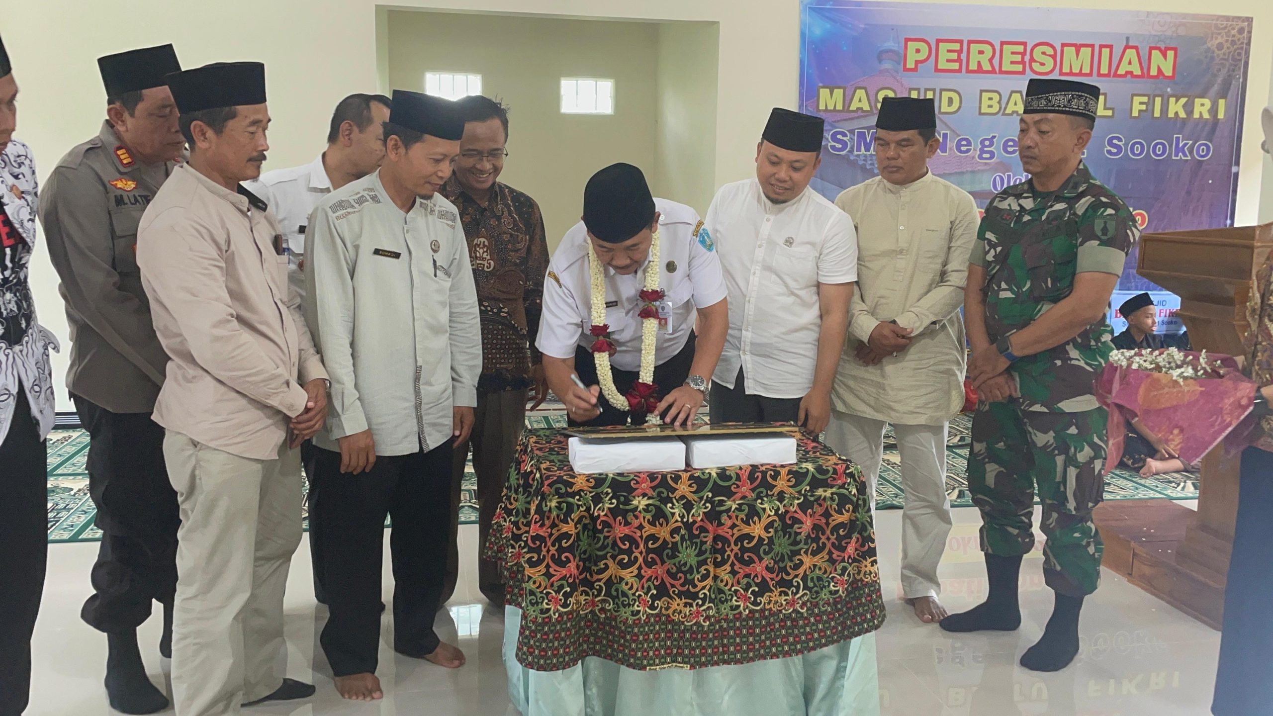 Kadindik Ponorogo Resmikan Masjid Baitul Fikri SMPN 1 Sooko