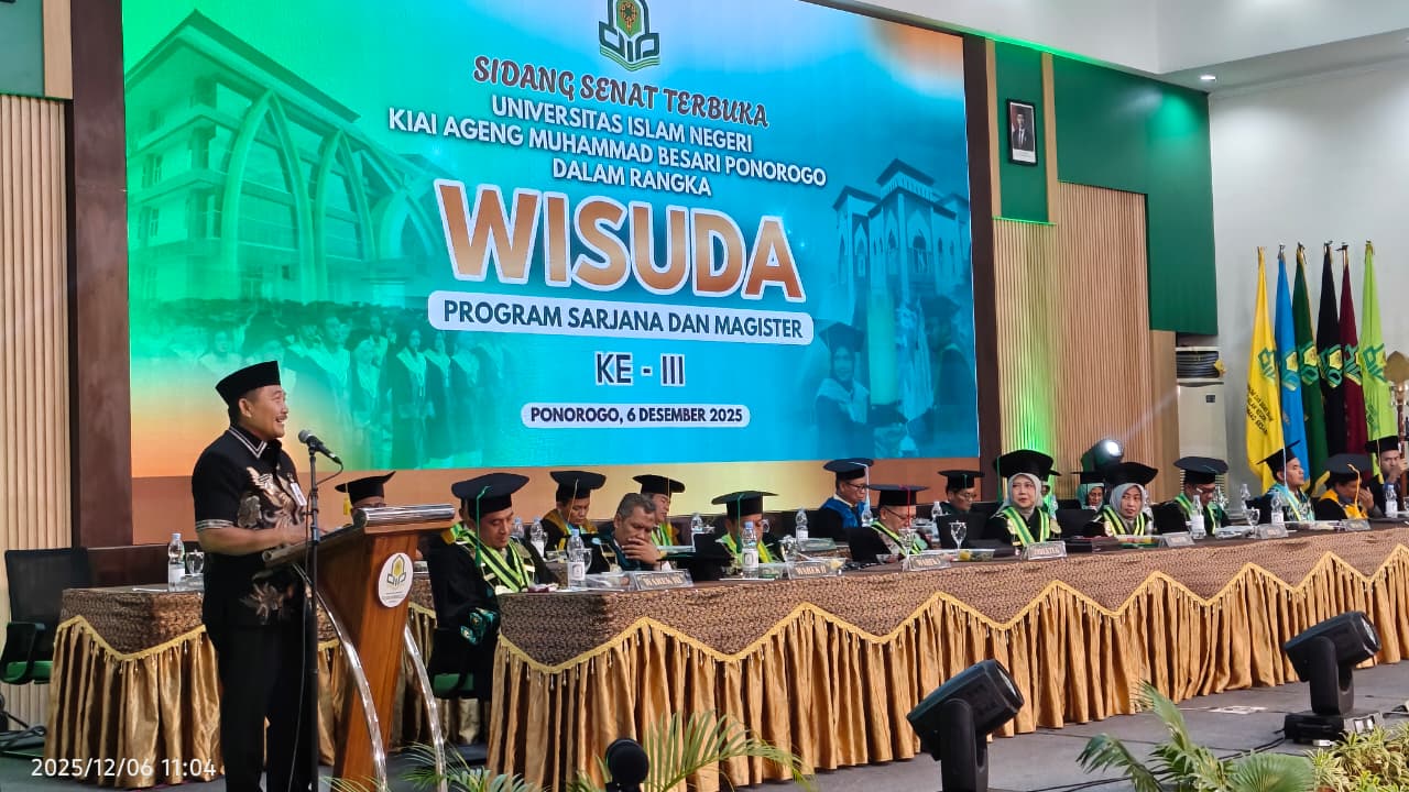 Hadiri Wisuda UIN Kiai Ageng Muhammad Besari Ponorogo, Ini Pesan Kadindik