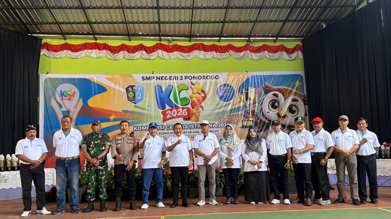 Kadindik Ponorogo membuka Kompetisi Cerdas Istimewa 2026 di SMPN 2 Ponorogo.